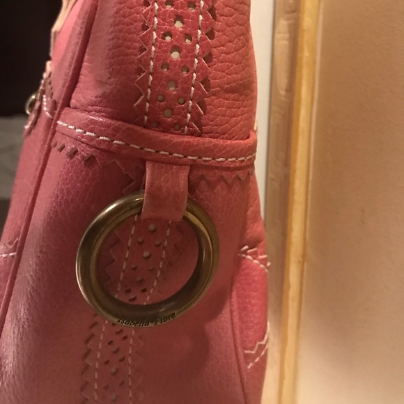 Isabella Fiore Pink Leather Tote - Picture 5 of 6